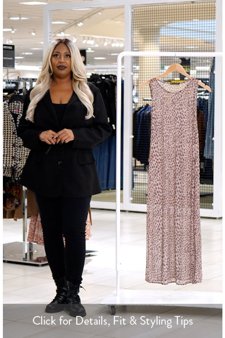 Twist Leopard Print Mesh Cover-Up Dress video