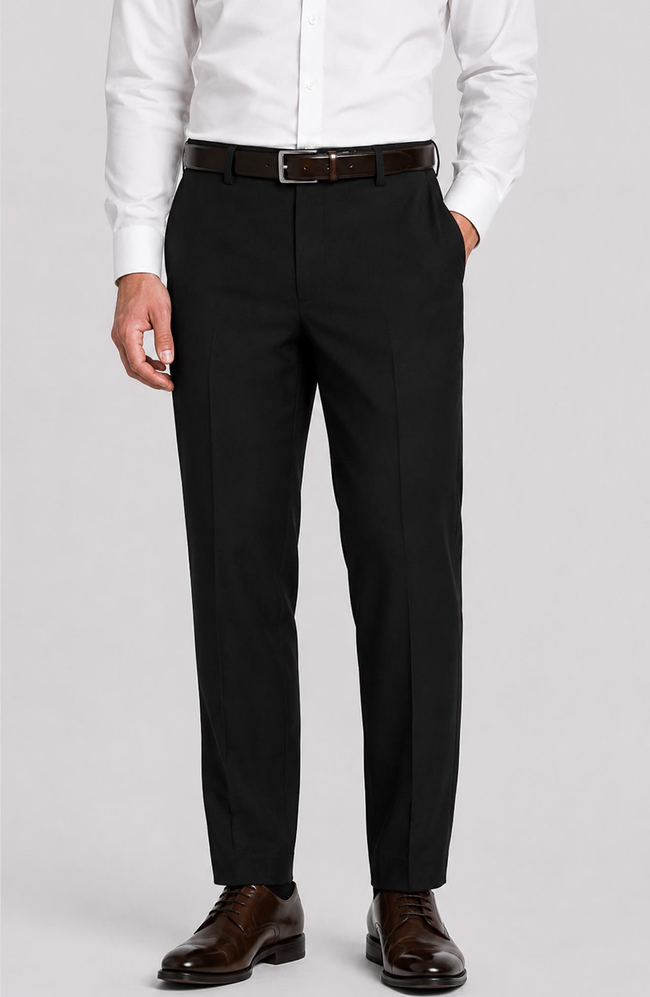 Stefano Modern Fit Wool Trousers
