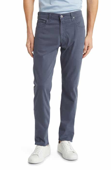 AG Tellis Sueded Stretch Sateen Slim Leg Pants