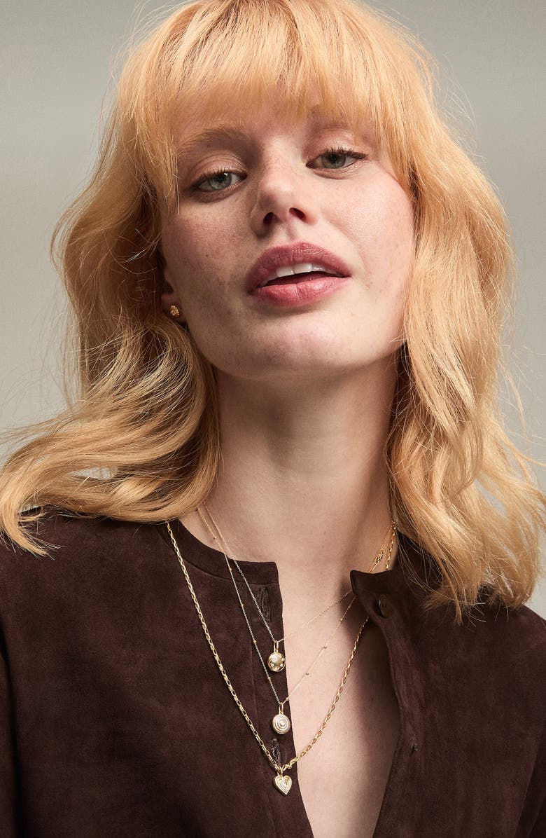 Adina Reyter Saturn Chain Necklace, Alternate, color, Yellow Gold