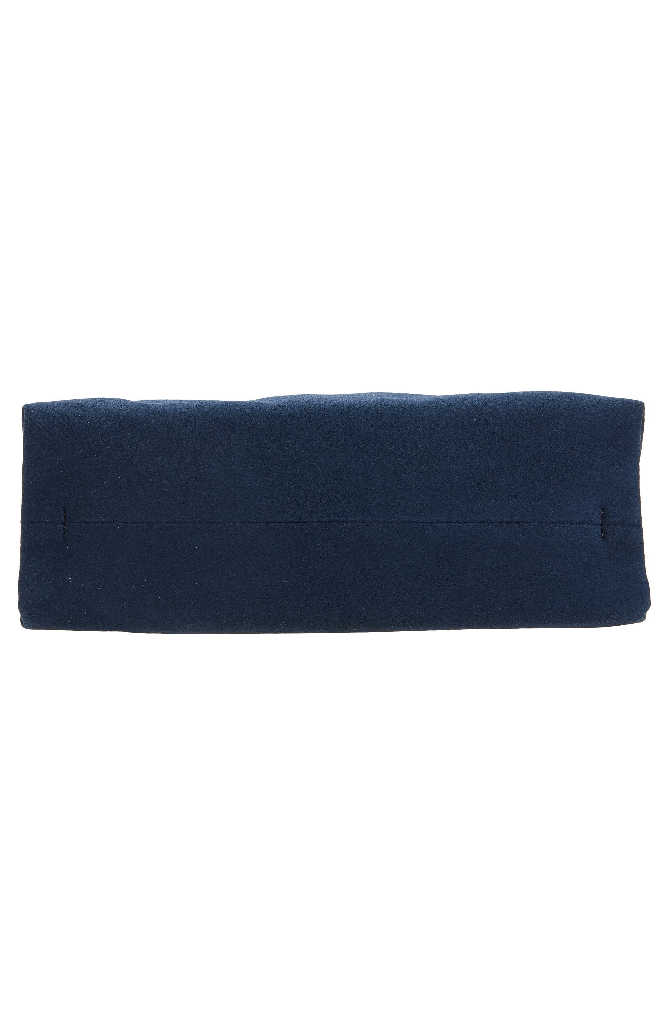 Mini Falabella Faux Suede Drawstring Bag, Alternate, color, NAVY