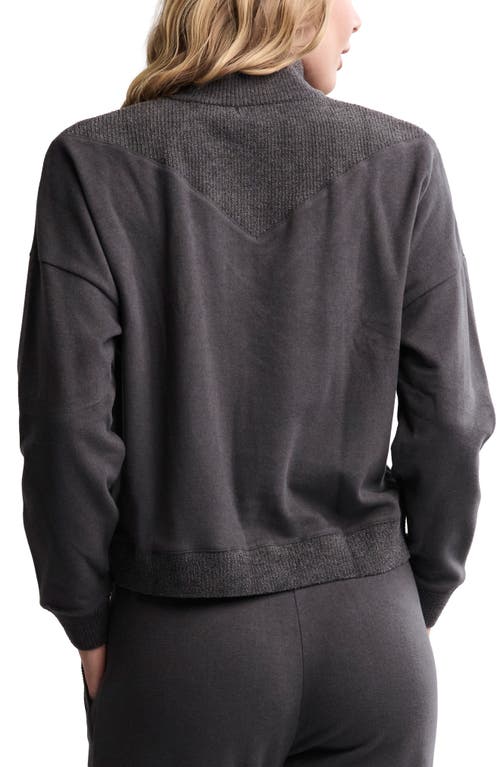 Barefoot Dreams Cozychic® Ultra Lite® Rib Quarter Zip In Gray