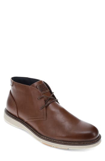 Dockers Mens Esmond Dress Casual Lace Up Ankle Boot In Cognac