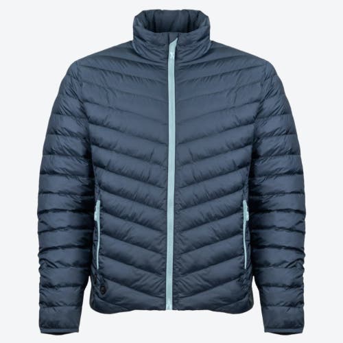 Mobile Warming Heated Puffer Jacket In Blue