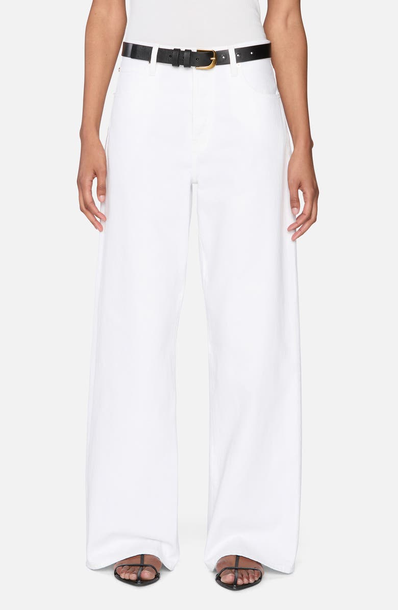 FRAME The Loose High Waist Wide Leg Jeans, Main, color, White