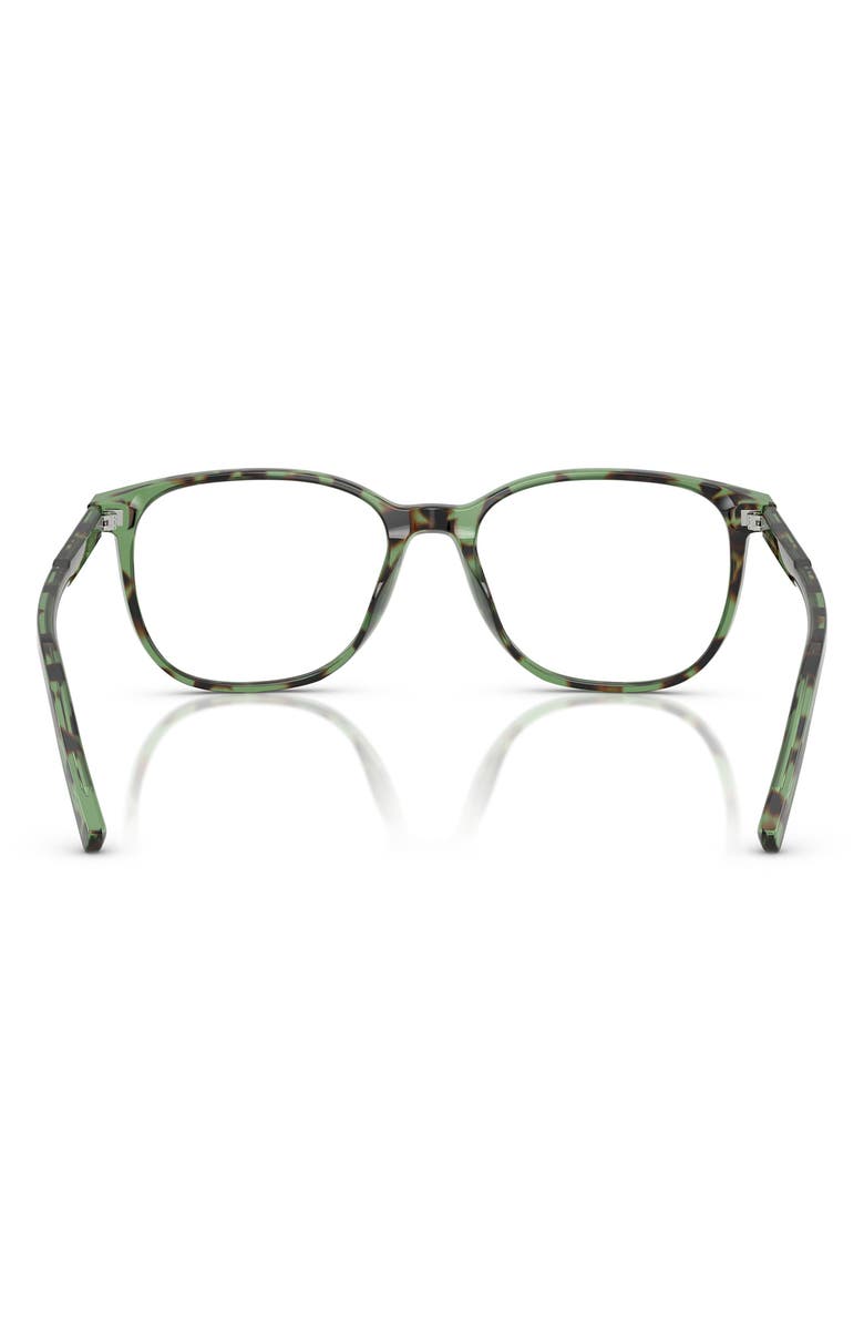 Dolce&Gabbana 51mm Pillow Optical Glasses, Alternate, color, Havana Green / Demo Lens