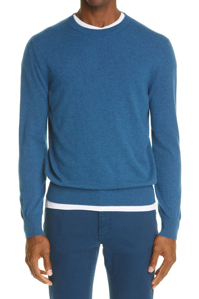 Cashmere Sweater, Main, color, BLUE