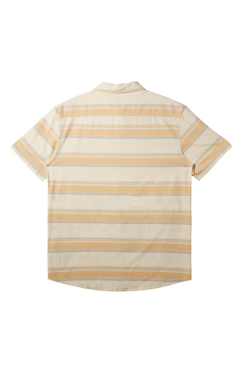 Quiksilver Cali Sunrise Stripe Short Sleeve Button-Up Shirt, Alternate, color, 
