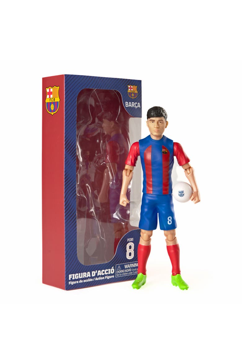 SOCKERS FC Barcelona Pedri 8" Collectible Soccer Action Figure, Main, color, Blue