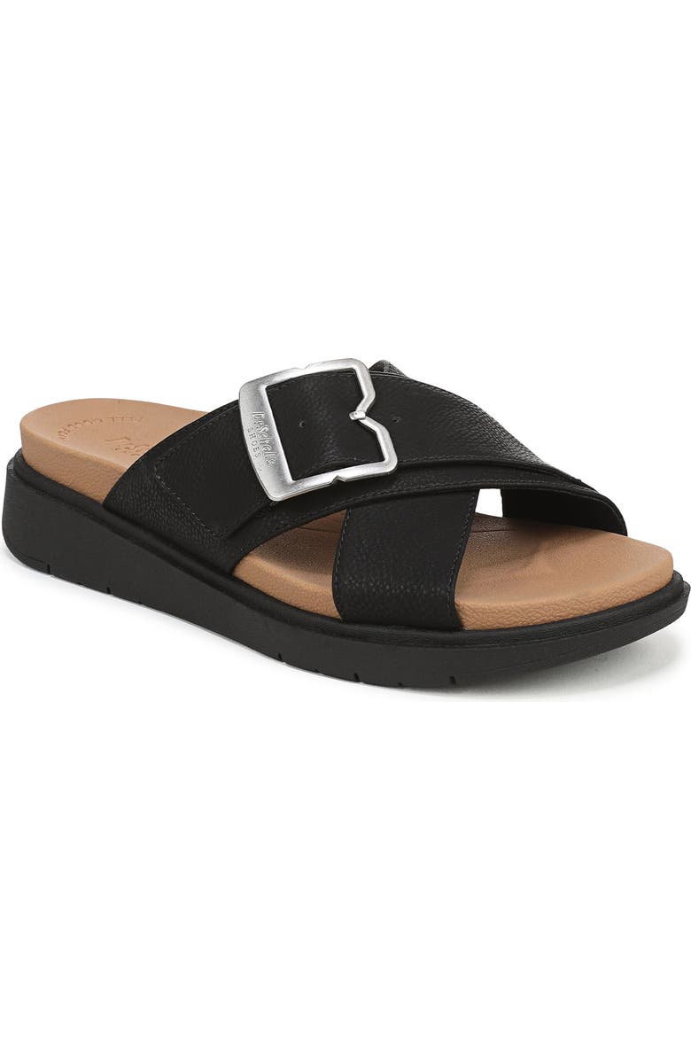 Dr. Scholl's Piper Platform Sandal, Main, color, Black Faux Leather