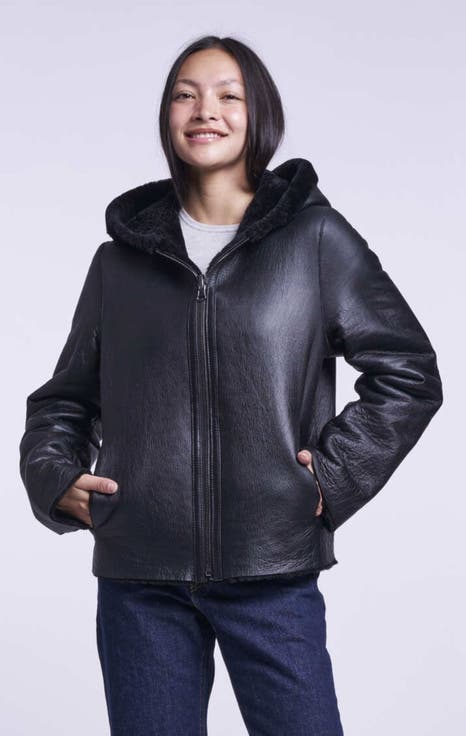 Cropped Shearling Jacket