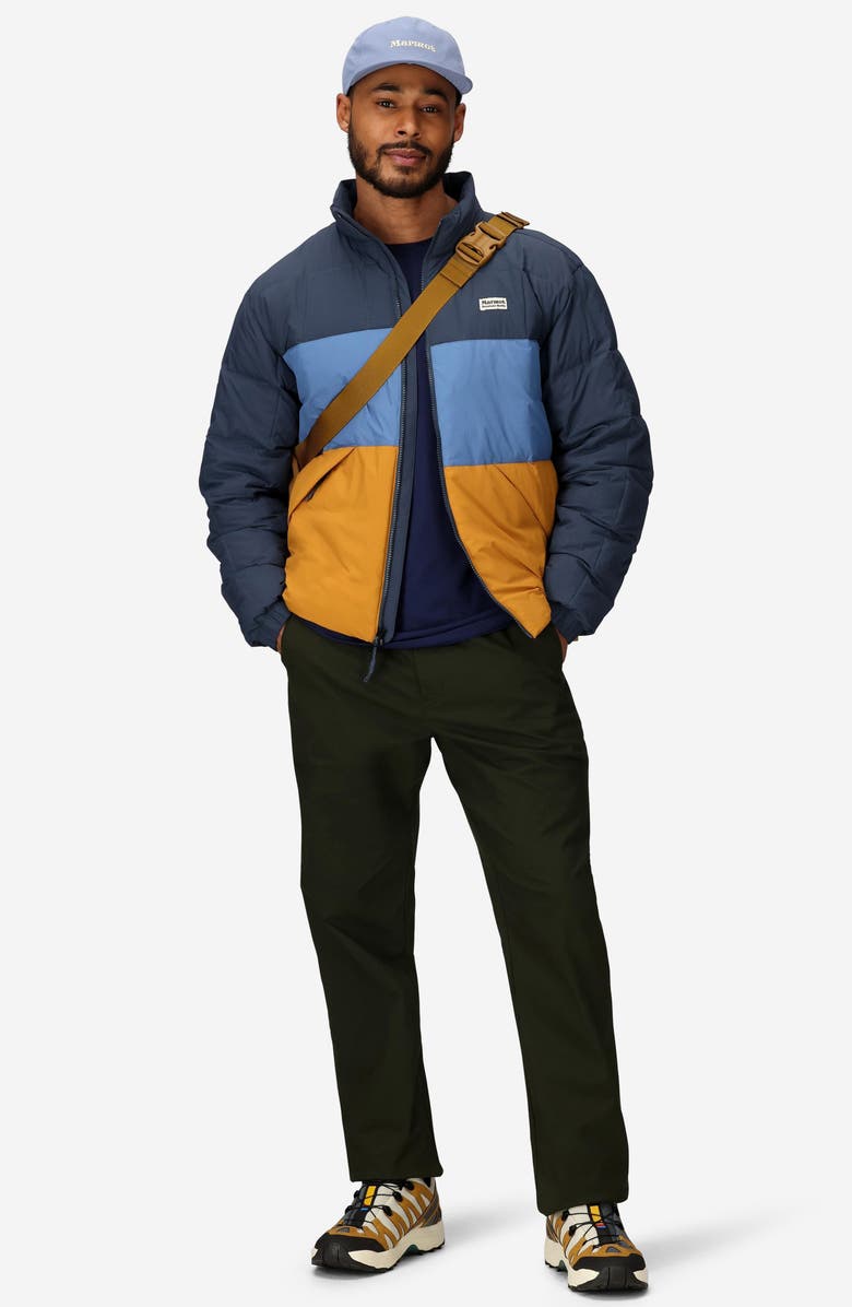 Marmot Ares Packable Recycled Nylon 700 Fill Power Down Puffer Jacket, Alternate, color, Thndrhd/Rncld/Hnyglz