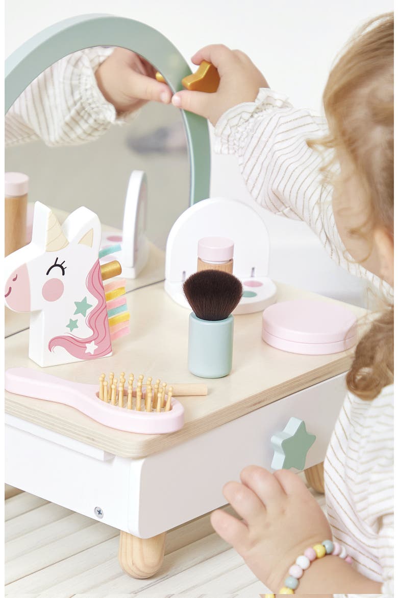 Unicorn Mini Dressing Table Toy, Alternate, color, WHITE