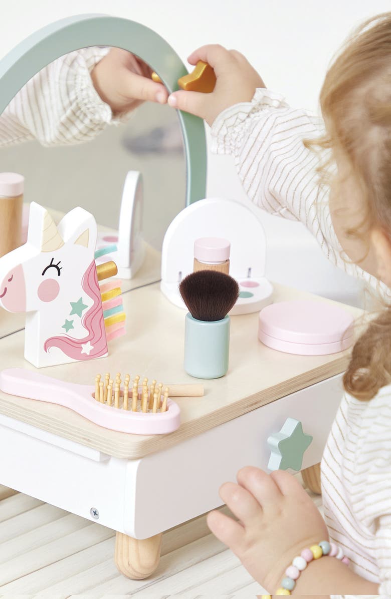 Janod Unicorn Mini Dressing Table Toy, Alternate, color, White