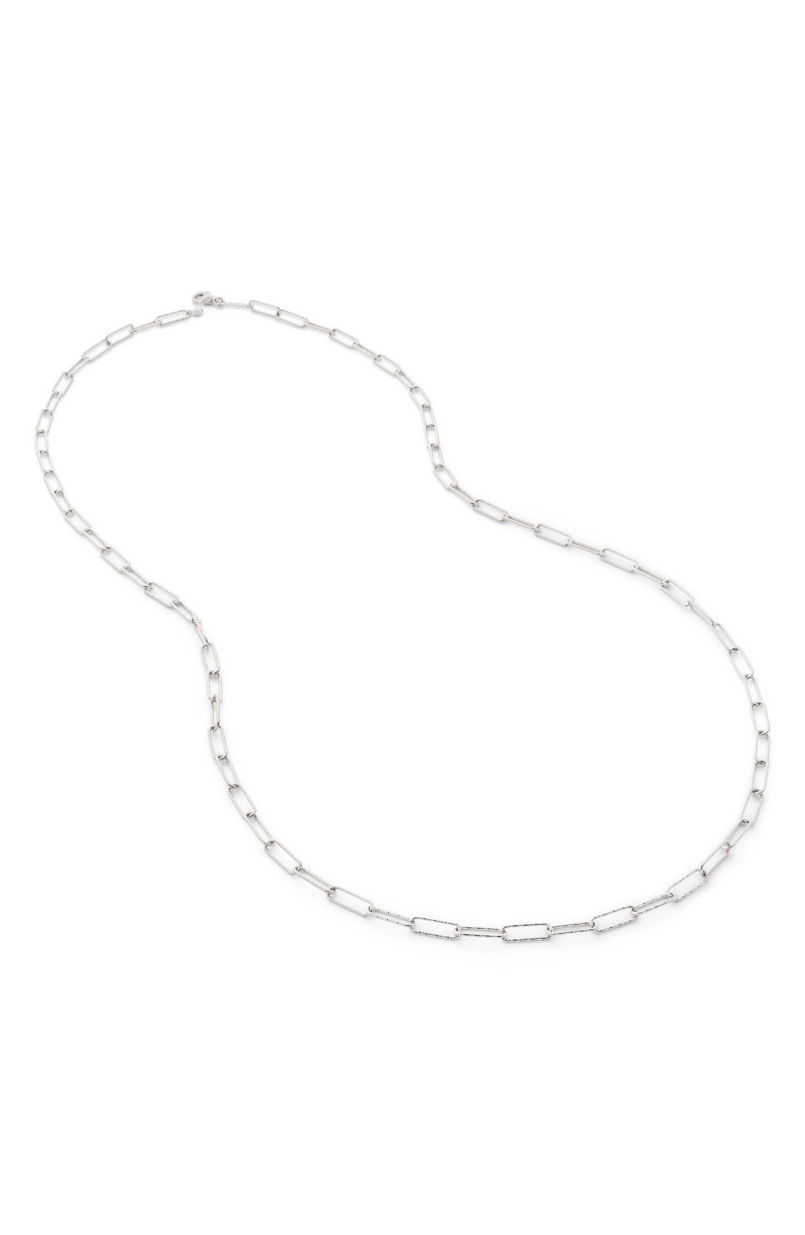 Monica Vinader Alta Textured Chain Necklace