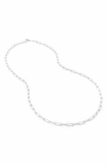 Monica Vinader Alta Textured Chain Necklace