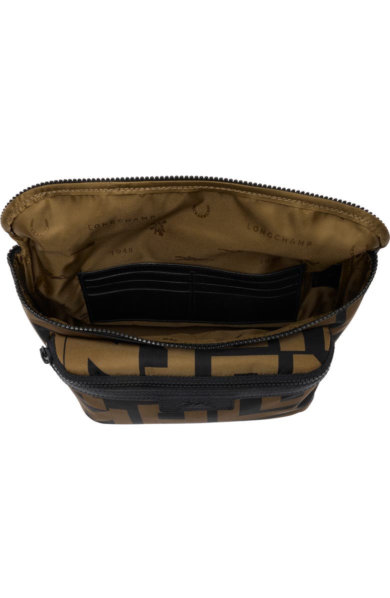 Longchamp Le Pliage Large Belt Bag, Alternate, color, Black/ Khaki