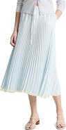 Vince Tiered Pleated Midi Skirt