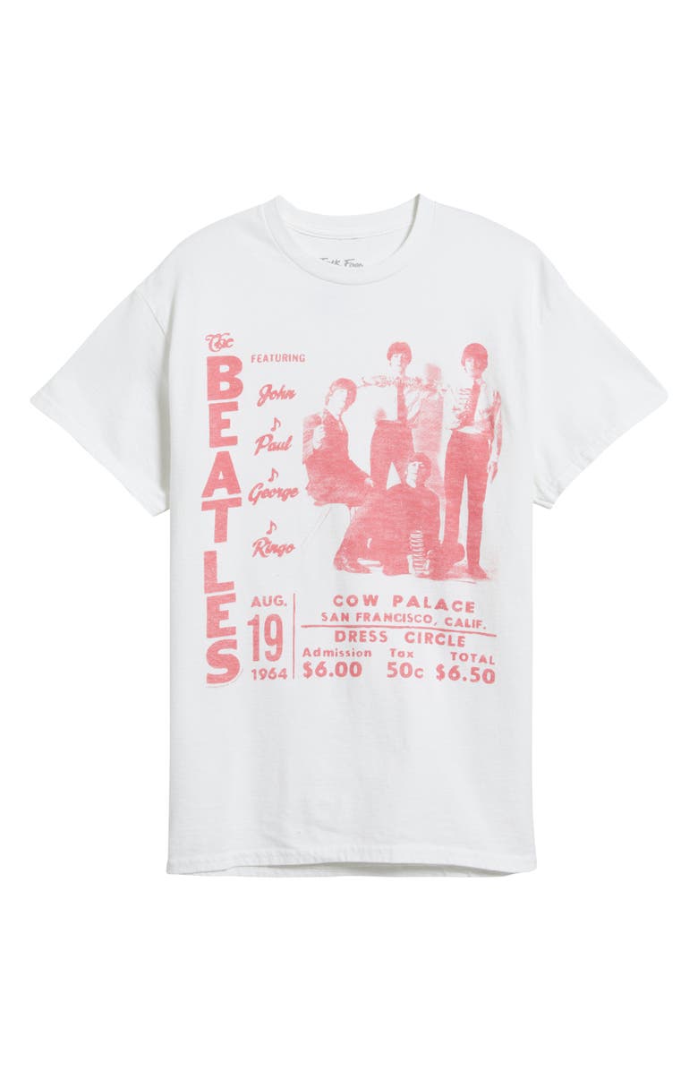 Junk Food Beatles Cow Palace Cotton Graphic T-Shirt, Alternate, color, 