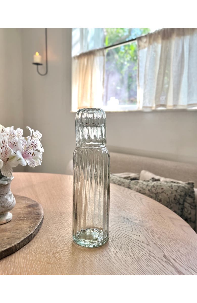 Villa Lua Home Fluted Tall Carafe Set, Alternate, color, Black