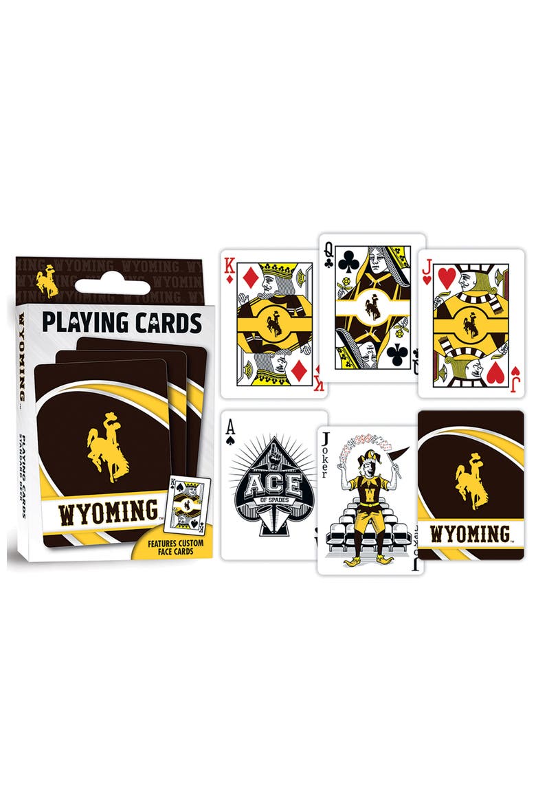 Wyoming Cowboys Playing Cards, Alternate, color, Multicolor