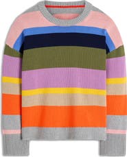 Boden Lucy Relaxed Stripe Cotton Sweater