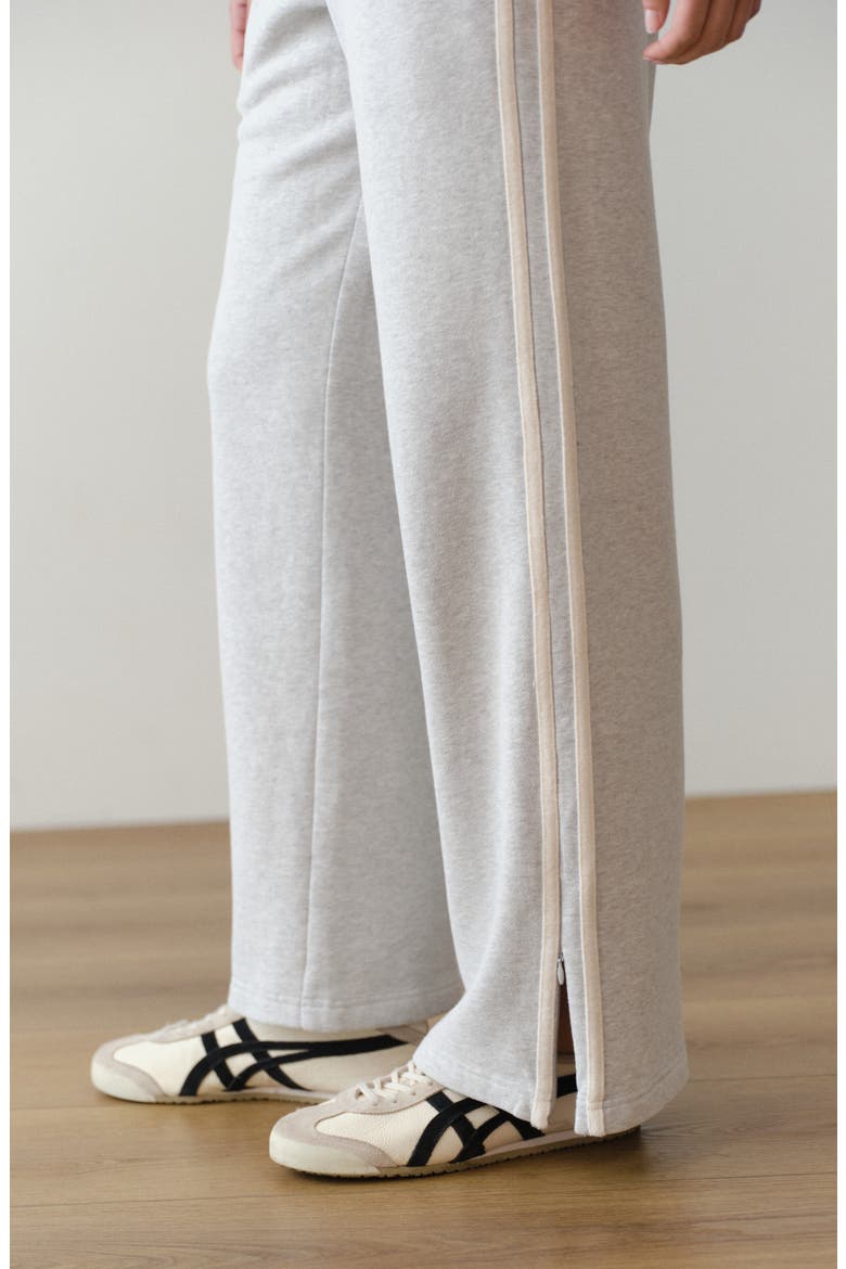 Cloud 9 Fleece Track Pants, Alternate, color, HEATHER GREY