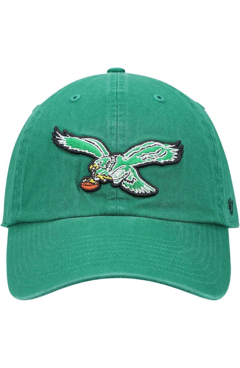 '47 Men's '47 Kelly Green Philadelphia Eagles Clean Up Legacy Adjustable Hat, Alternate, color, 