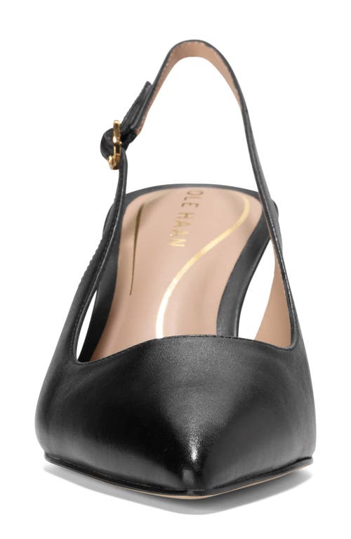 Cole Haan Hansell Slingback Pointed Toe Pump In Black