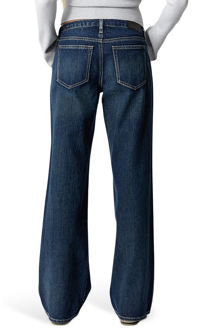 Zoe Low Rise Girlfriend Jeans, Alternate, color, DARK INDIGO