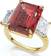 Bliss Diamond 13Ct Ruby & Diamond Ring Lab Grown