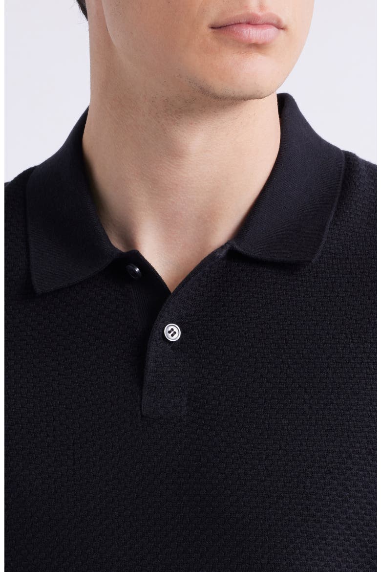 Soris Cotton Polo, Alternate, color, BLACK