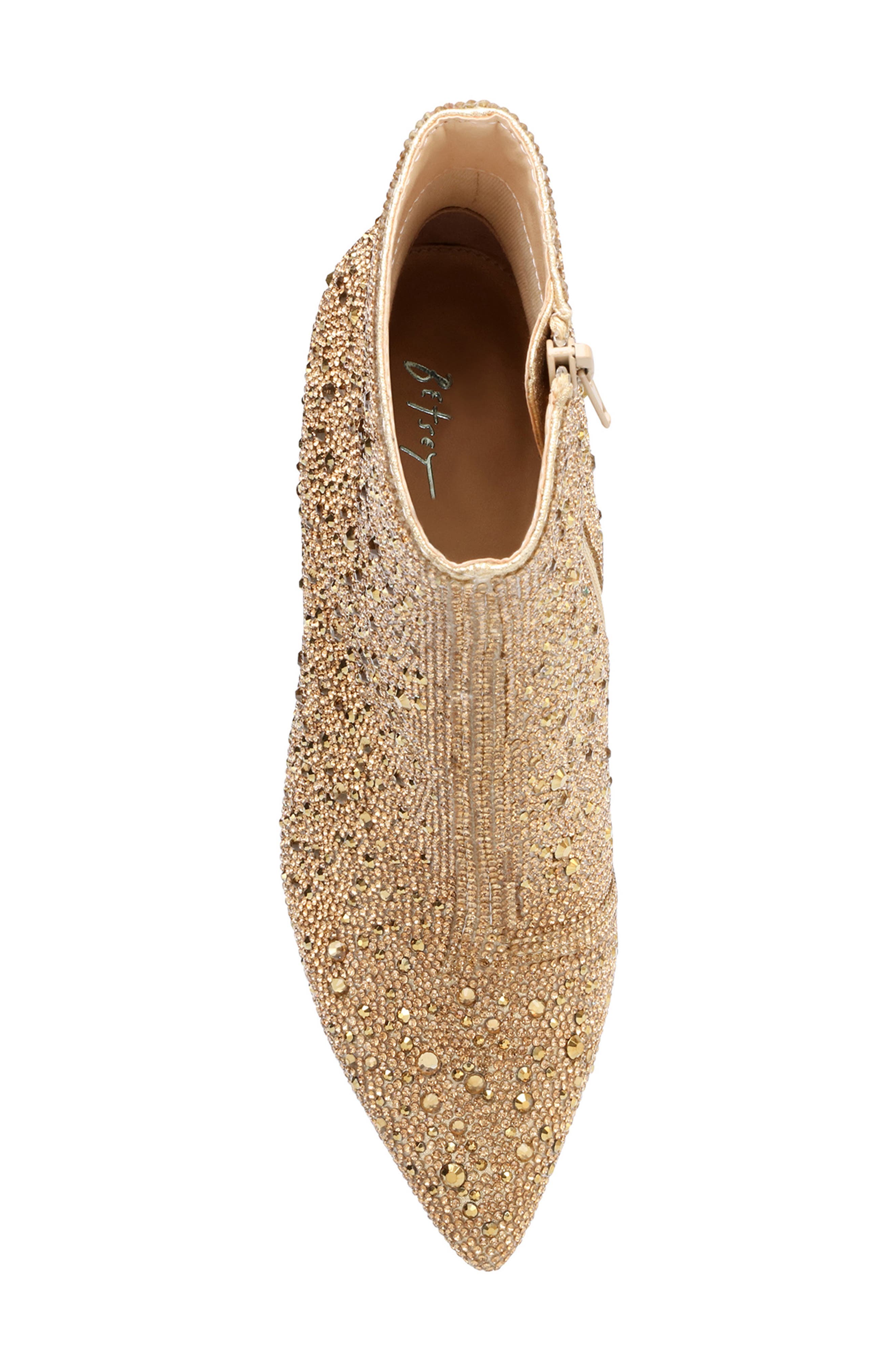 Cady Crystal Pavé Bootie, Alternate, color, GOLD