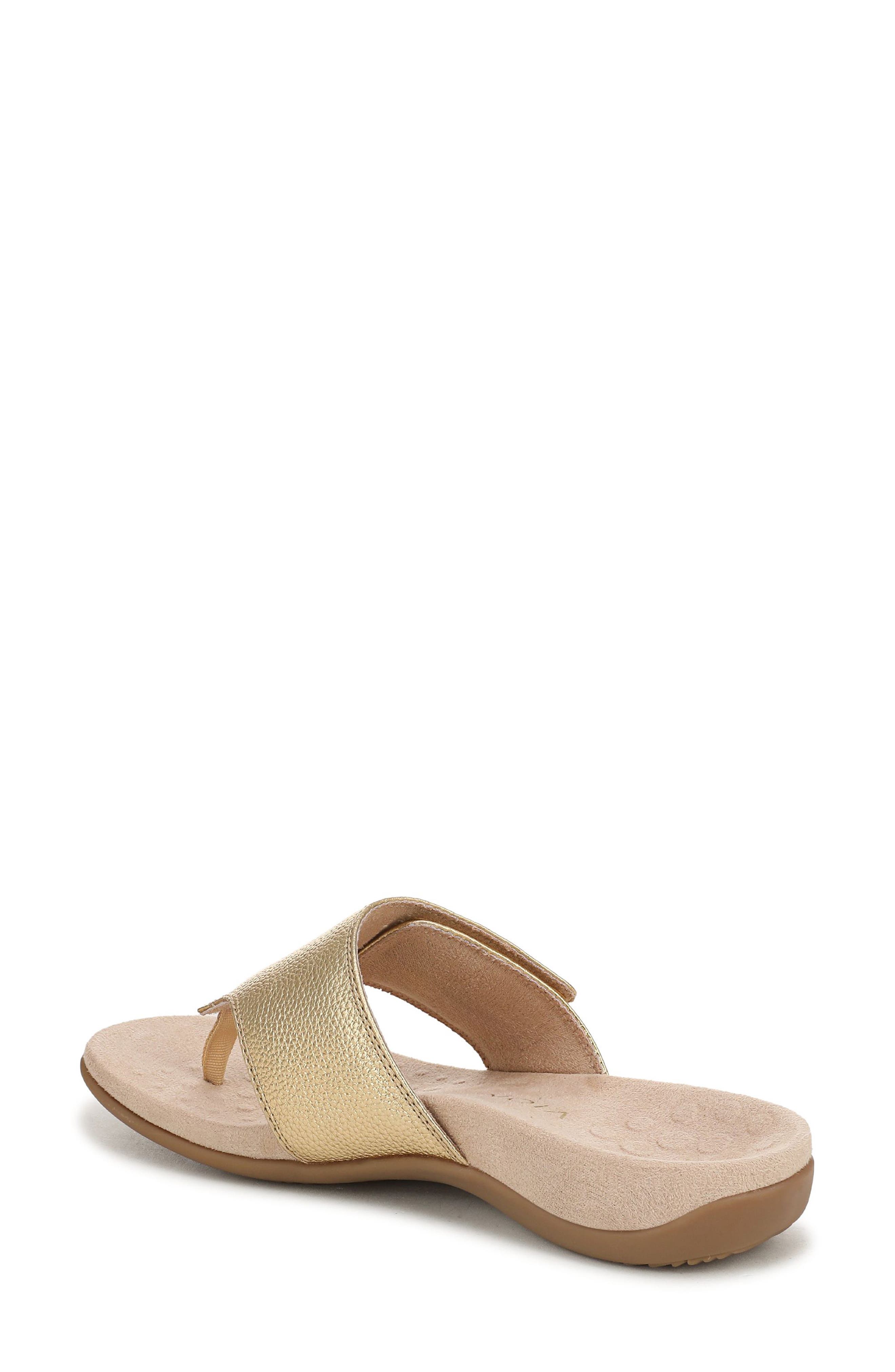 Vionic Renee Sandal, Alternate, color, Gold Metallic Leather