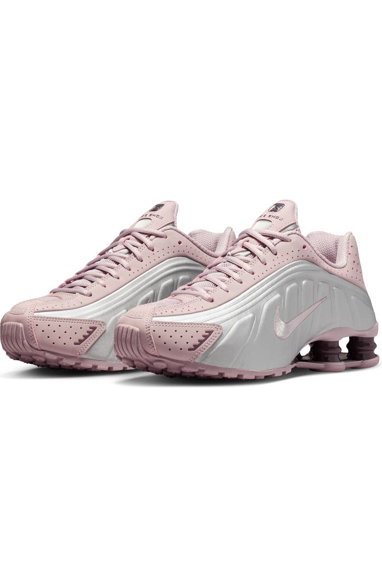 Nike Shox R4 Sneaker, Main, color, Particle Rose/ Silver/ Tattoo