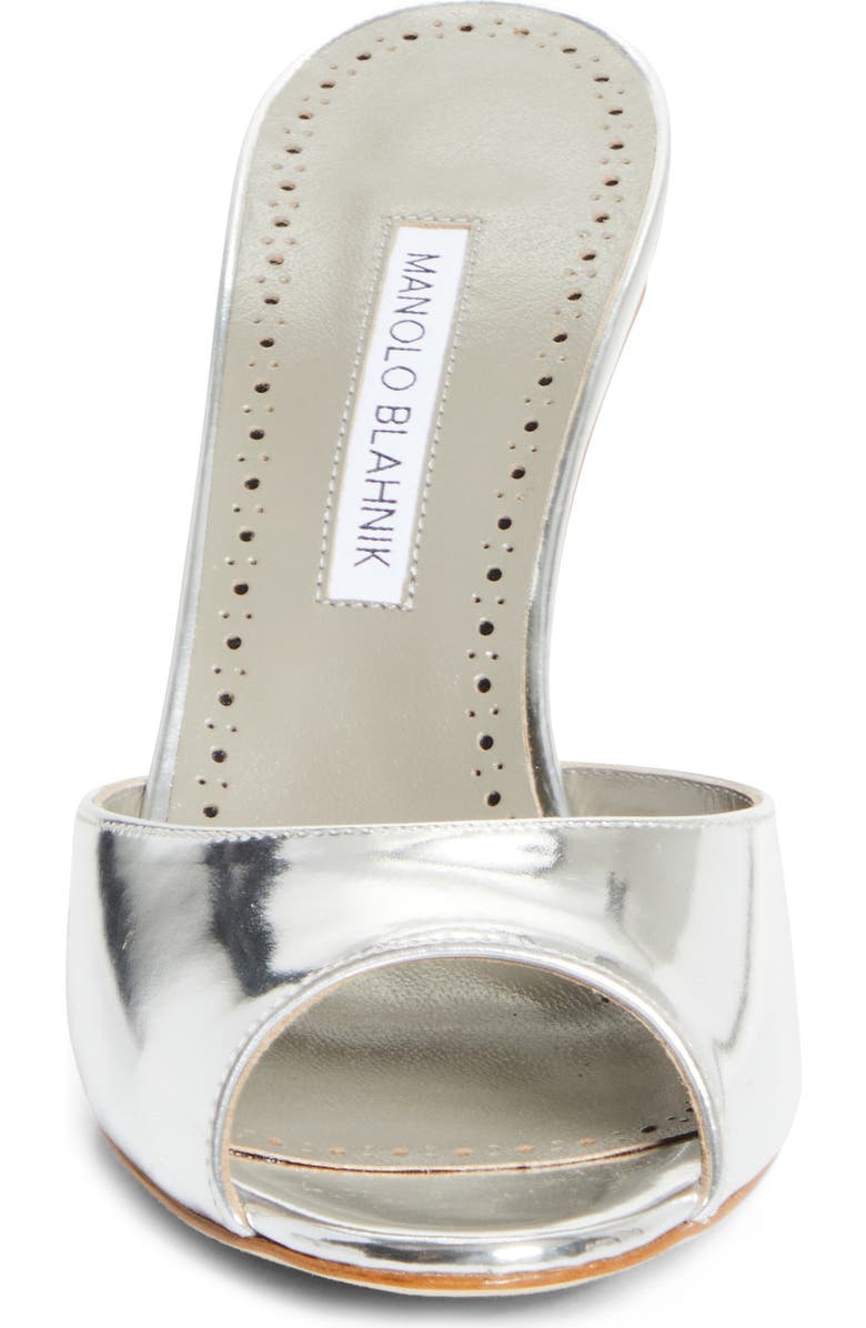 Manolo Blahnik Astucla Sandal, Alternate, color, Silver