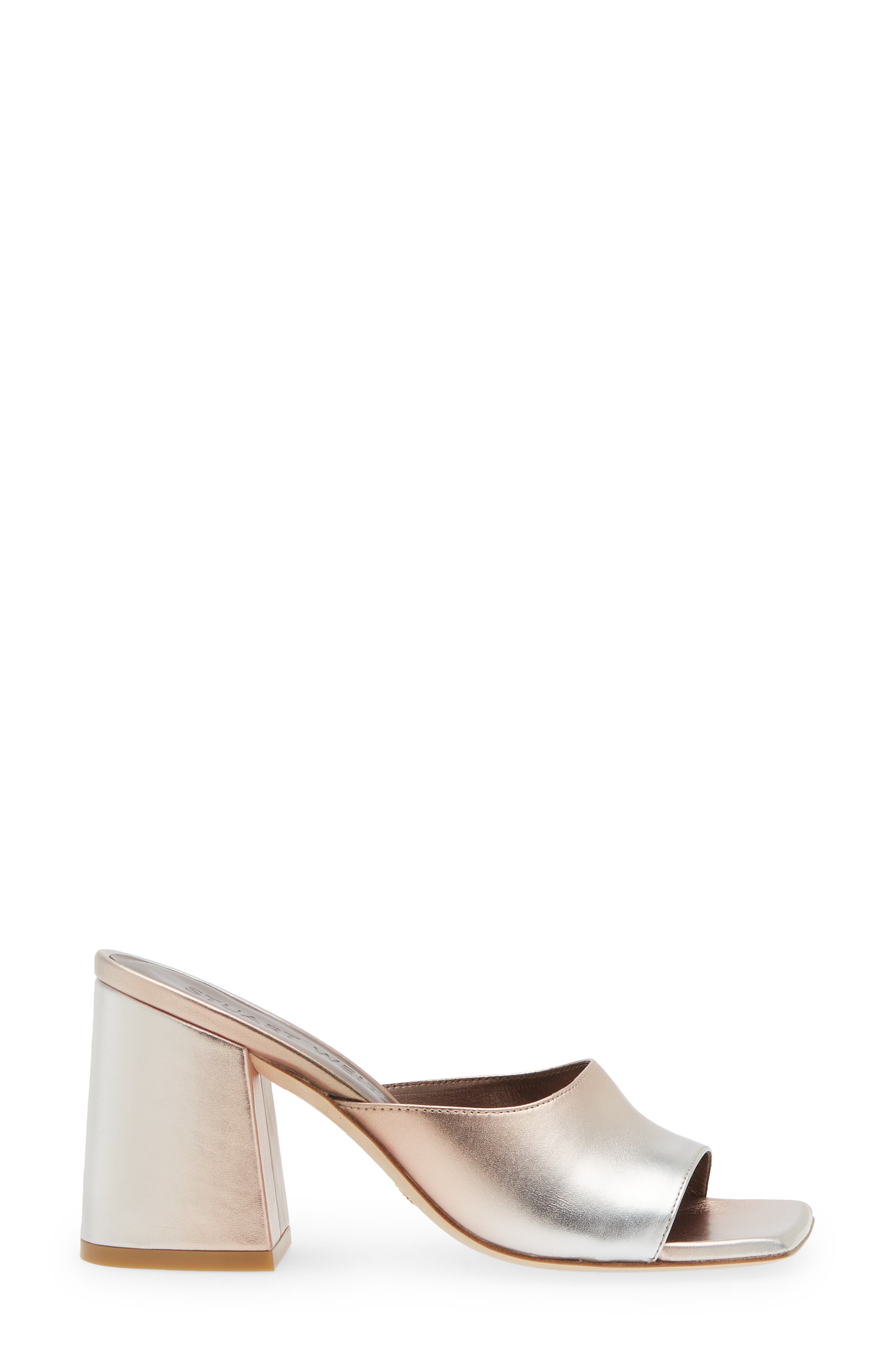 Stuart Weitzman Tia 85 Flareblock Slide Sandal, Alternate, color, 