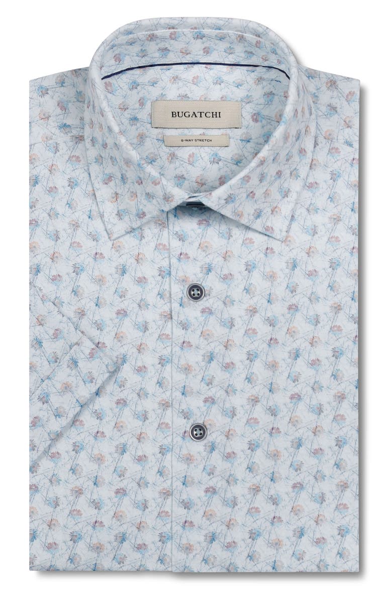 Miles OoohCotton® Floral Short Sleeve Button-Up Shirt, Alternate, color, VISTA BLUE