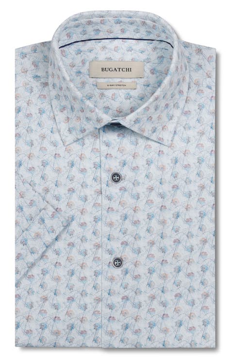 Miles OoohCotton® Floral Short Sleeve Button-Up Shirt