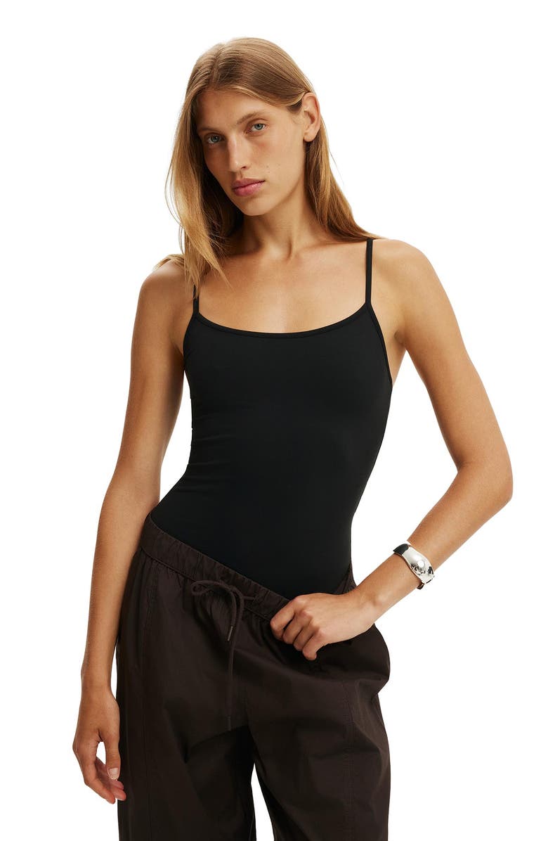 Cotton On Women's Hold Me Bodysuit, Alternate, color, Black