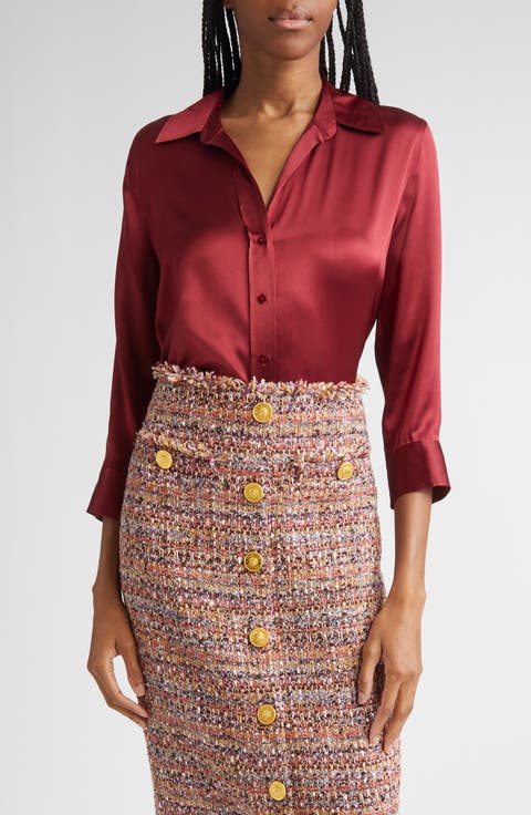 Dani Silk Charmeuse Blouse