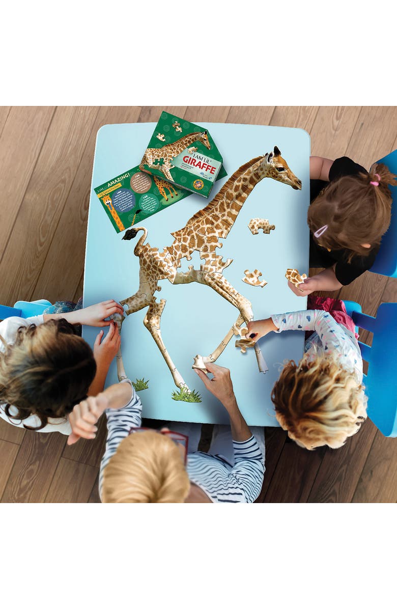 Madd Capp I Am Lil Giraffe 48 Piece Animal Shaped Puzzle, Alternate, color, Multicolored