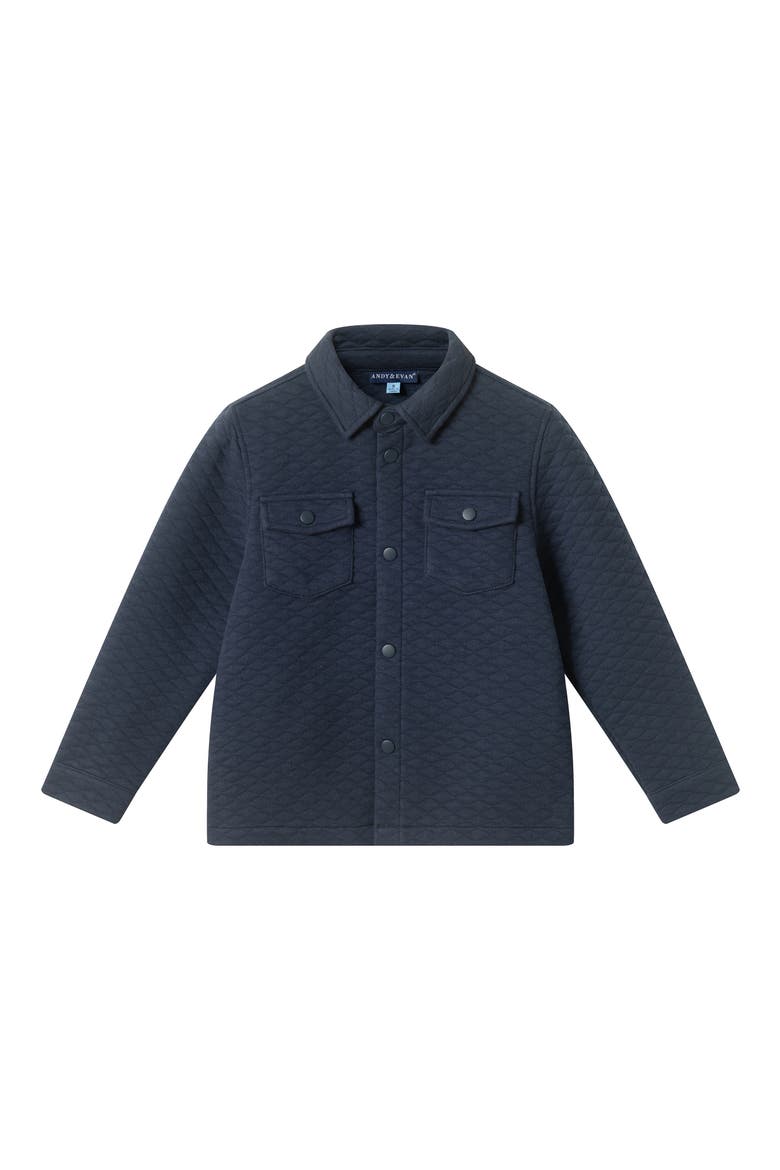 Kids' Quilted Shacket, Main, color, NAVY