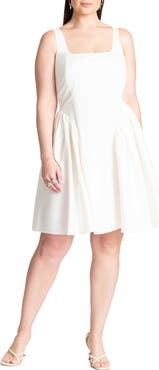 ELOQUII Bow Back Mini Dress