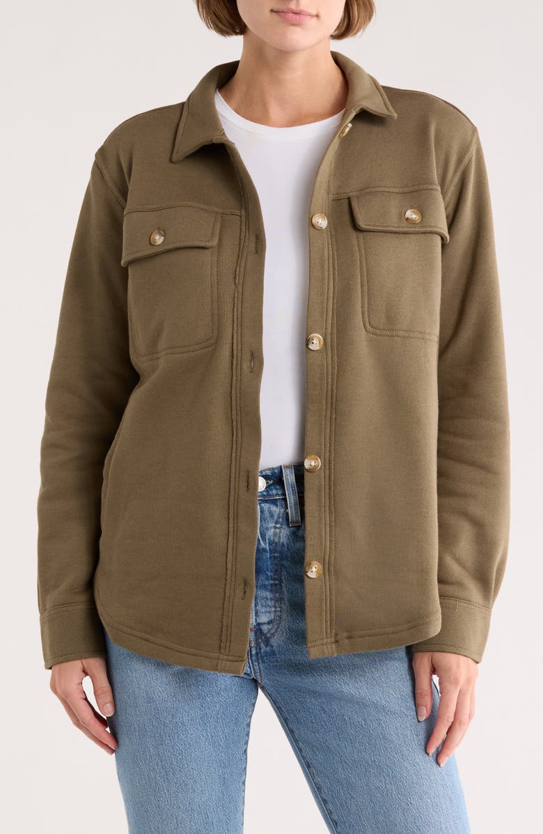 Thread & Supply Jade Knit Jacket, Main, color, Olive Vine