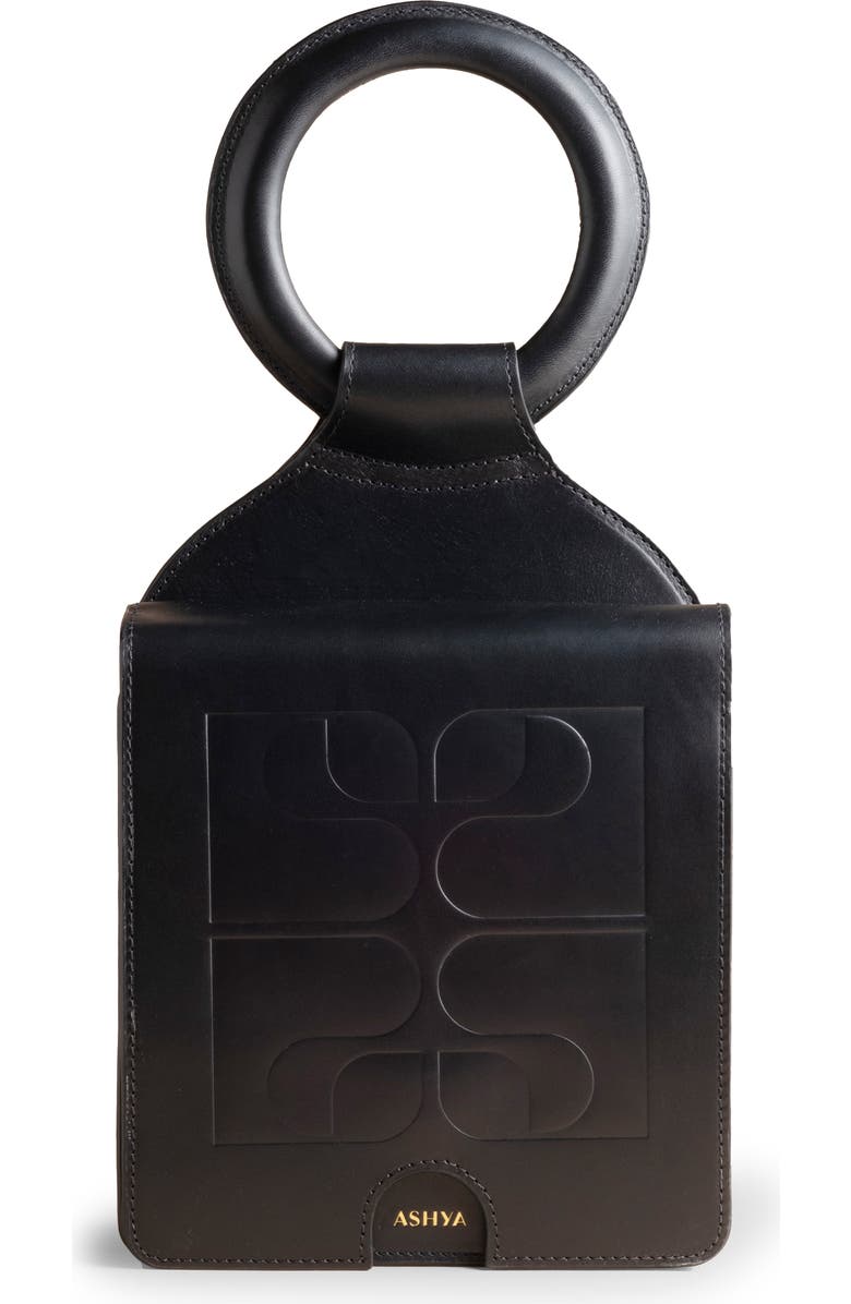 ASHYA Mini Shema Embossed Leather Slingback Bag, Main, color,