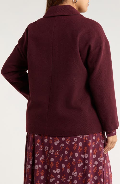 Seasalt Cornwall Beamwind Check Cocoon Coat In Brown