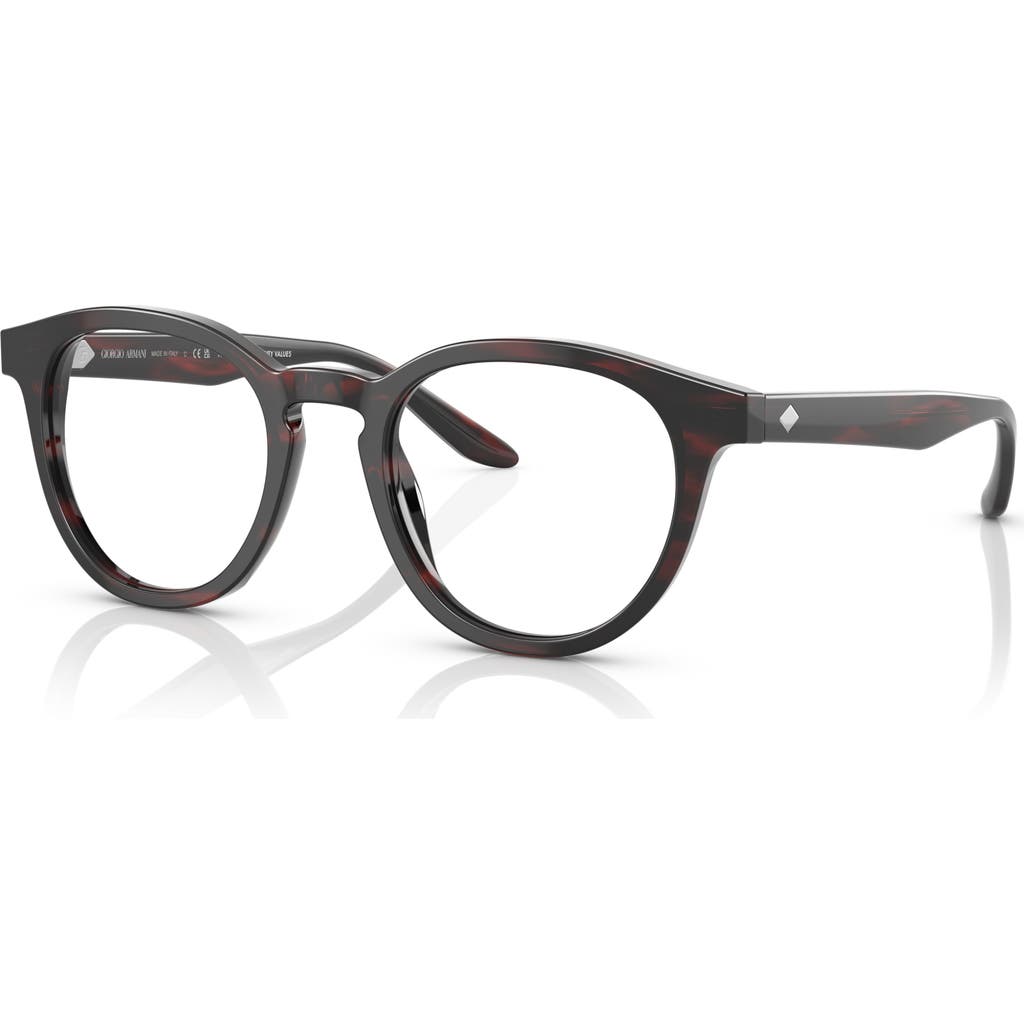 Giorgio Armani 50mm Phantos Optical Glasses In Black