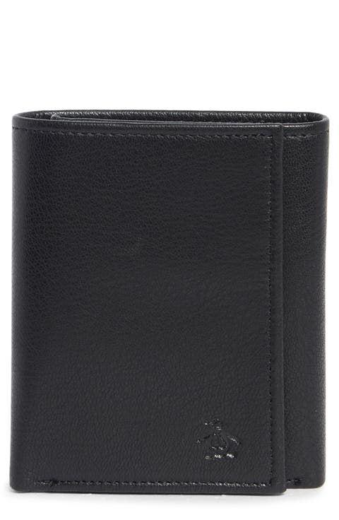 Embossed Logo Trifold Wallet
