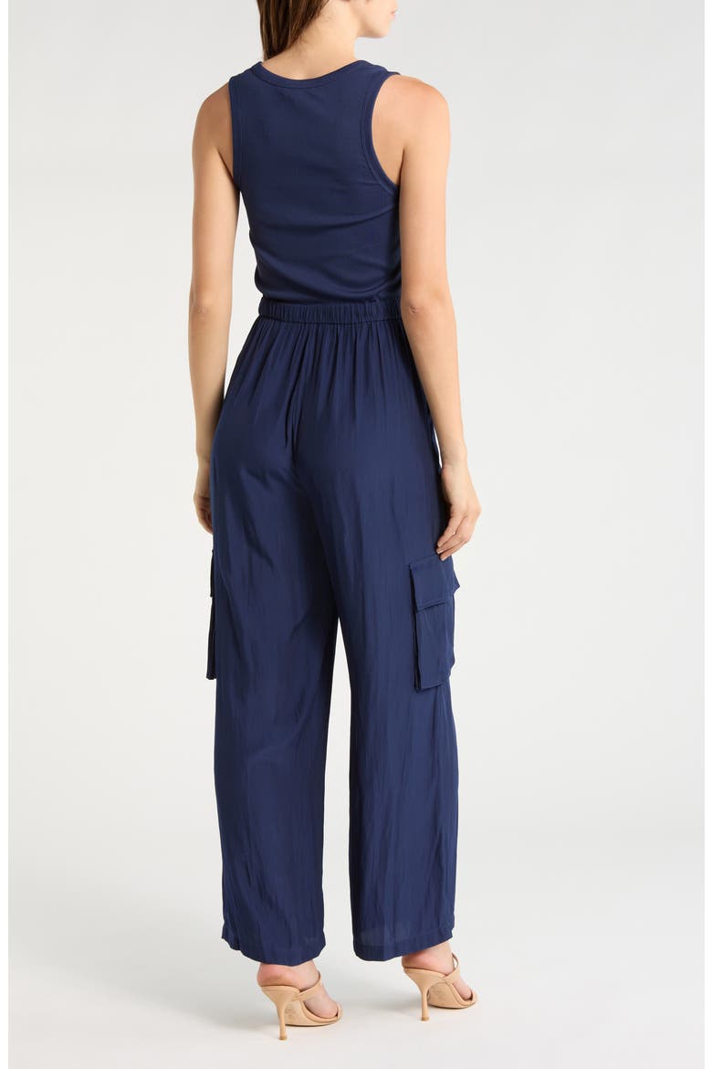 Cary's Wide Leg Jumpsuit, Alternate, color, SPRING NAVY